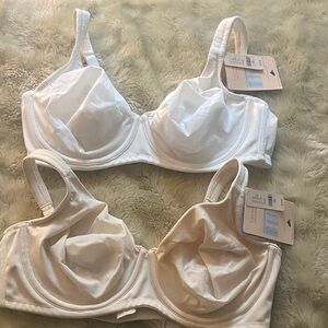 Cacique White and Cream Bras BUNDLE